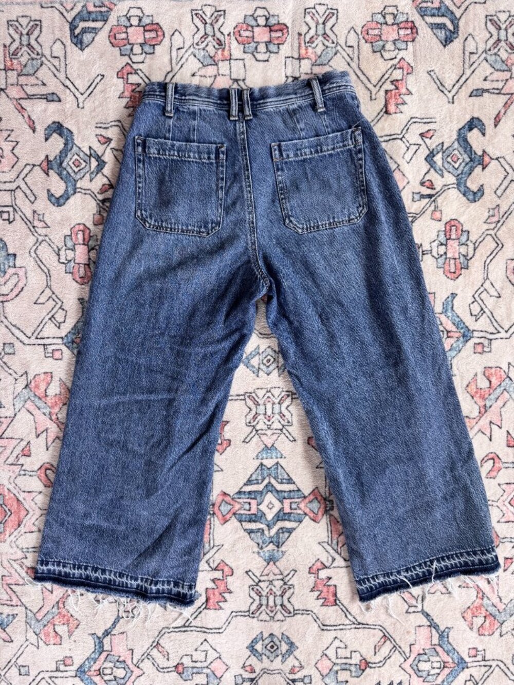 Sincerely Jules Wide Leg Jeans w/ Released Hem - size 27 - Picture 4 of 5